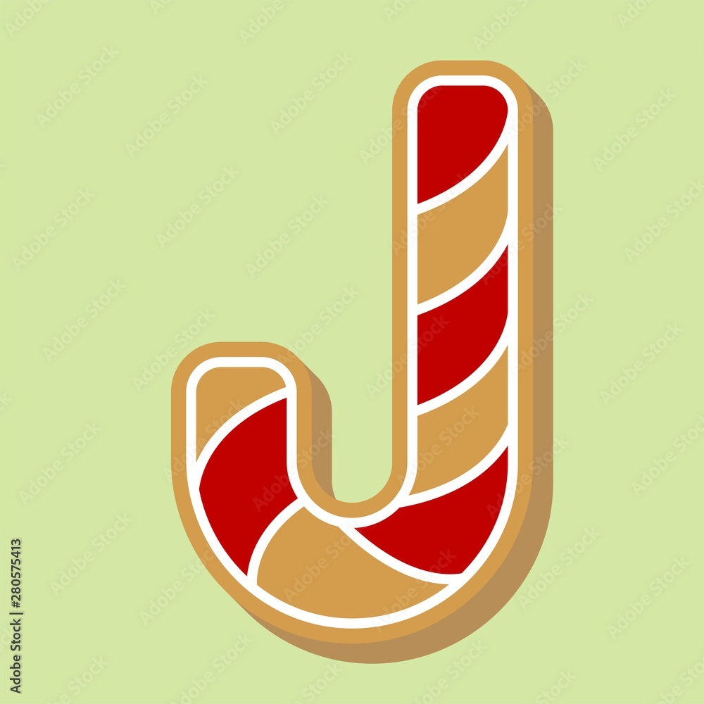 candy cane gingerbread flat icon design editable outline candy cane gingerbread flat icon design editable outline