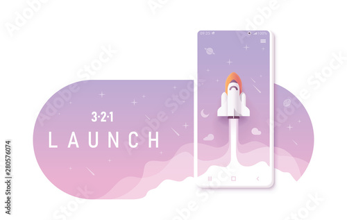 Mobile app creation concept