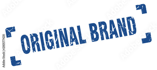 original brand stamp. original brand square grunge sign. original brand