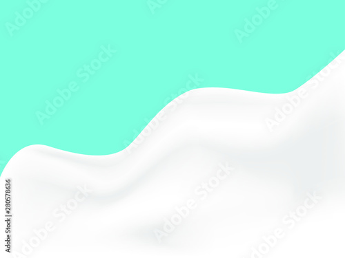 EPS 10 vector. Realistic milk or yogurt background made with gradient mesh.
