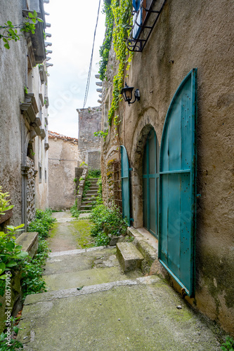 Altstadtgasse Plomin, Istrien,Kroatien