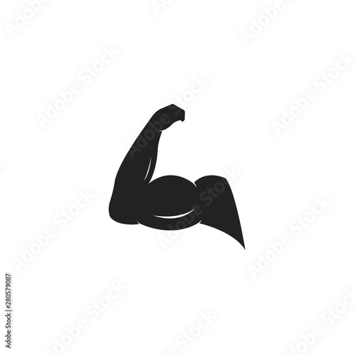 Hand strong vector icon