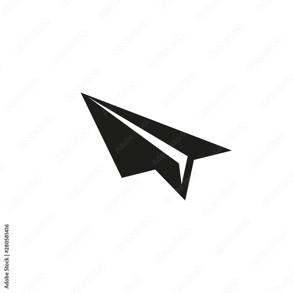 Paper airplane icon. Simple vector illustration Paper airplane icon. Simple vector illustration