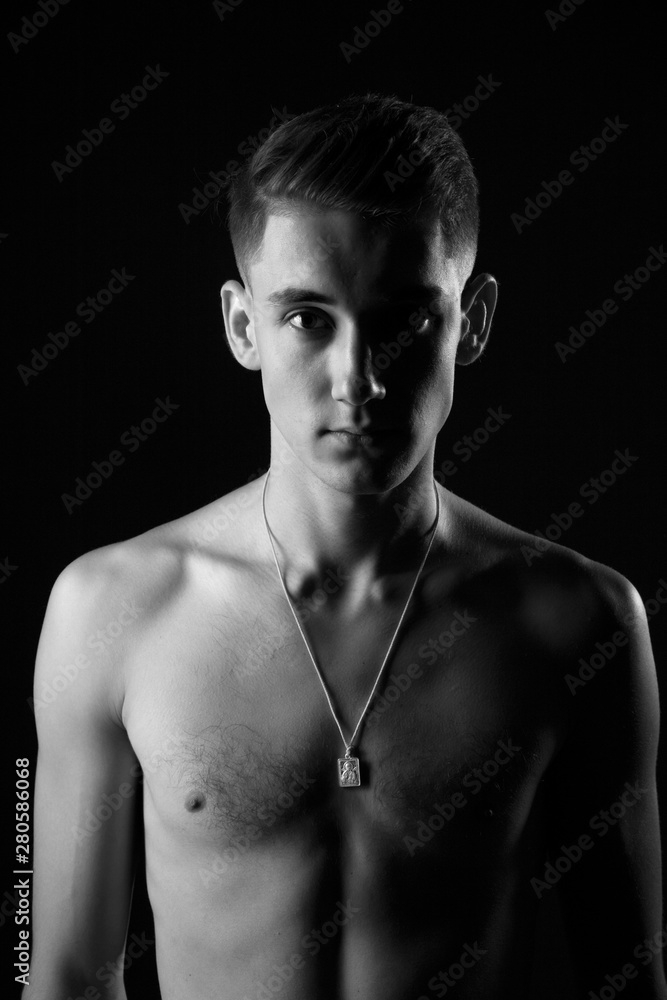 portrait of a boy with weak body portrait of a boy with weak body