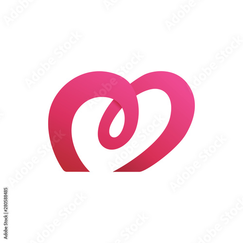 Love letter m logo template