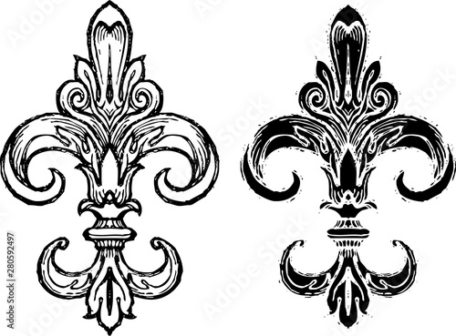 Fleur de Lis Sketch Set