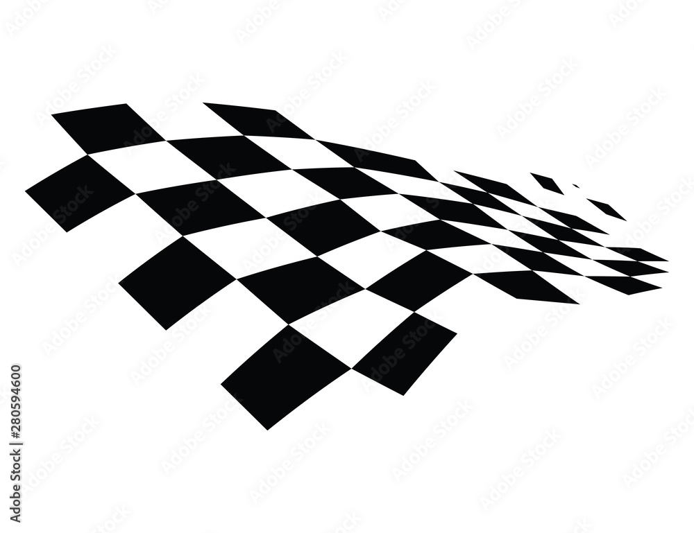 Race flag icon, simple design illustration vector Race flag icon, simple design illustration vector