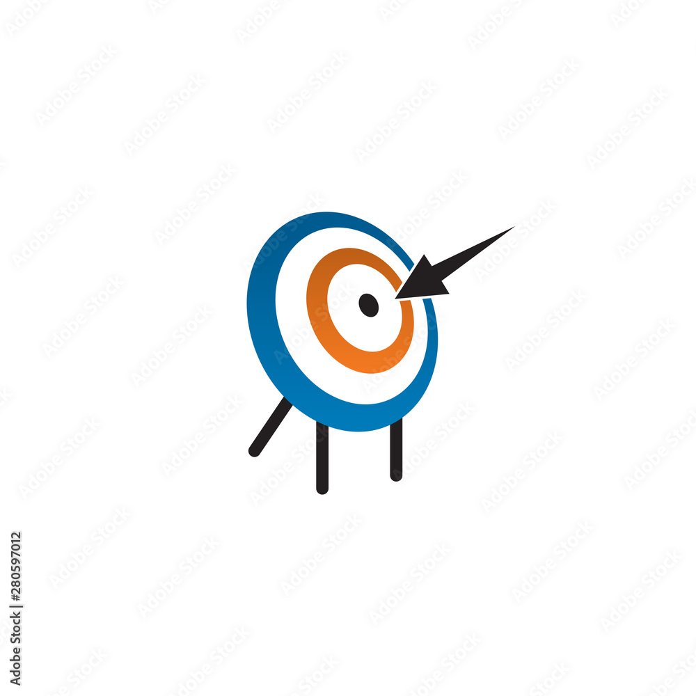 Target icon logo design vector template Target icon logo design vector template