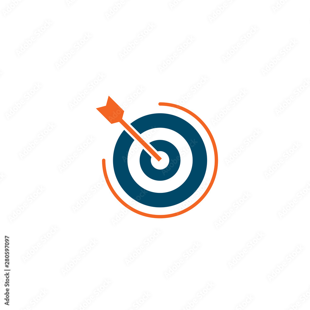 Target icon logo design vector template Target icon logo design vector template