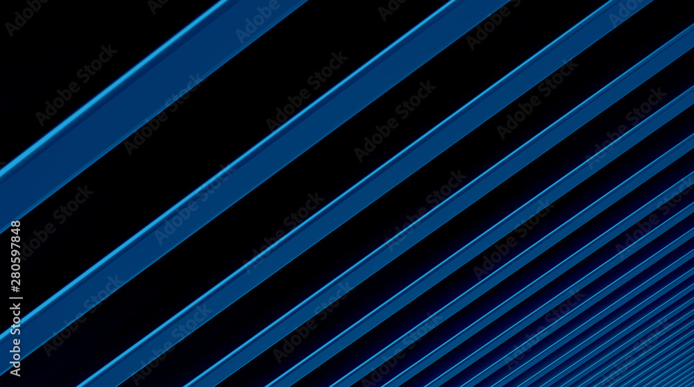 Fototapeta premium The abstract blue metal pattern background. 3D illustration.