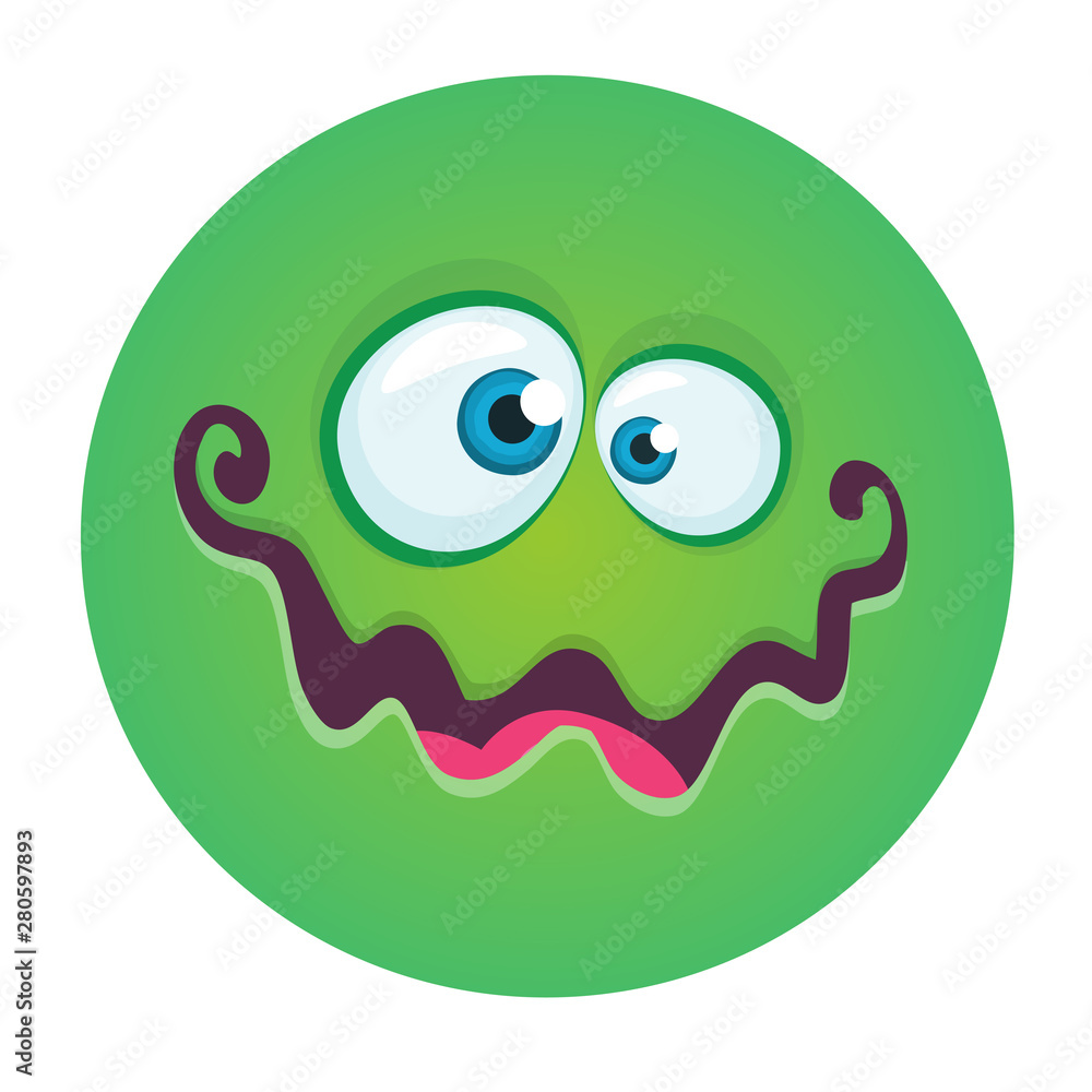 Funny cartoon monster. Vector Halloween illustration Funny cartoon monster. Vector Halloween illustration