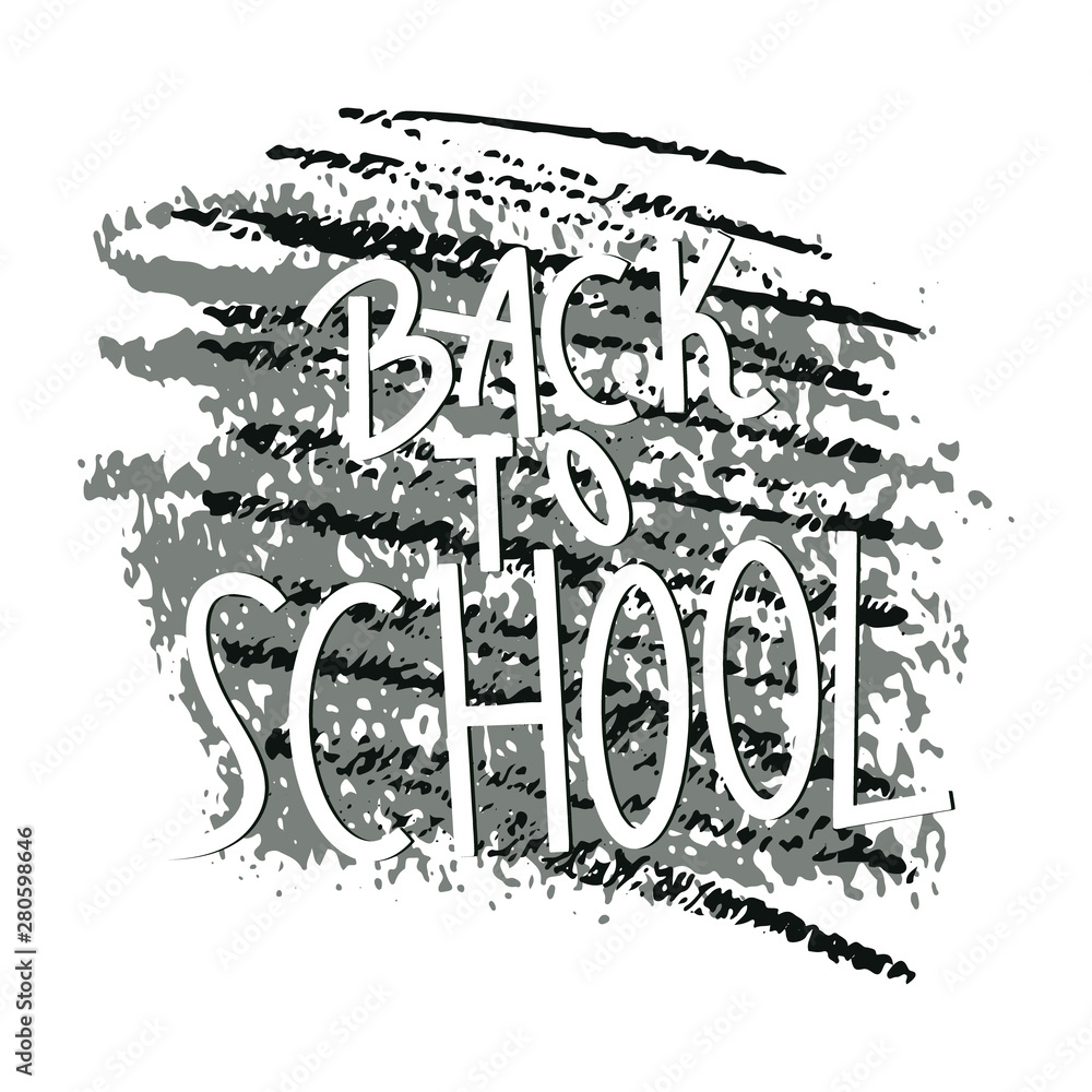 Back to school note on grunge background.