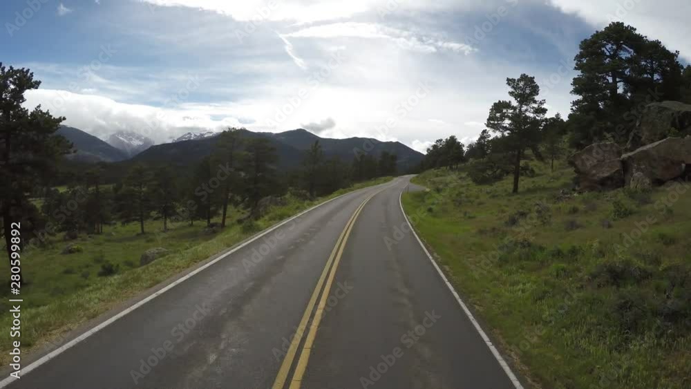 Video following the center line of Ridge Trail Road, Rocky Mountain National Park, Colorado Video following the center line of Ridge Trail Road, Rocky Mountain National Park, Colorado