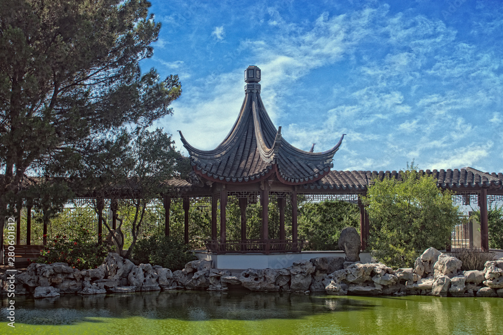 Oriental Pavilion in an Oriental Garden