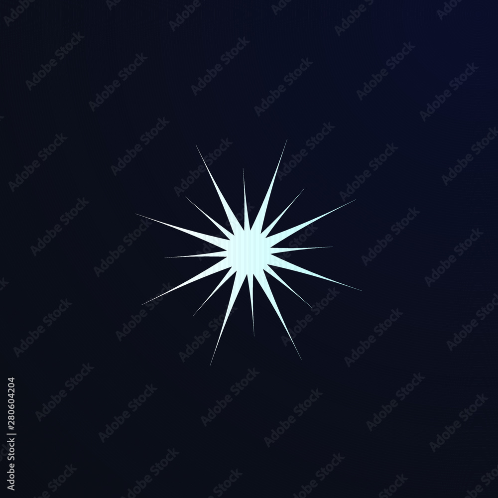 Fototapeta premium snow shape logo or icon for christmas ornament
