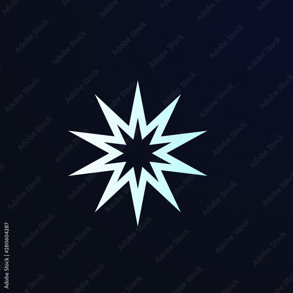 snow shape logo or icon for christmas ornament snow shape logo or icon for christmas ornament