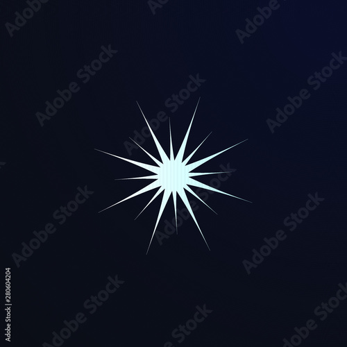 snow shape logo or icon for christmas ornament