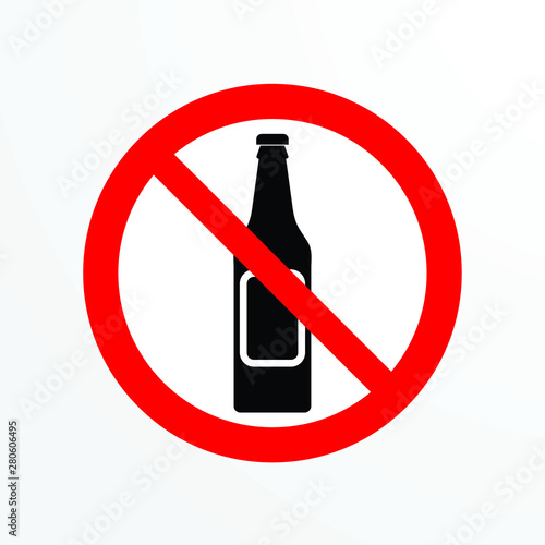 prohibited logo icon in public area