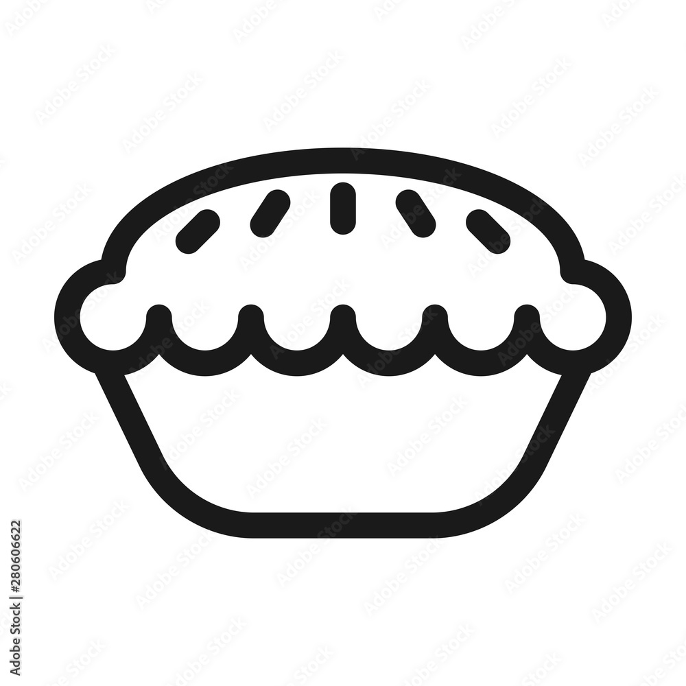 cupcake, bakery - minimal line web icon. simple vector illustration. concept for infographic, website or app. cupcake, bakery - minimal line web icon. simple vector illustration. concept for infographic, website or app.