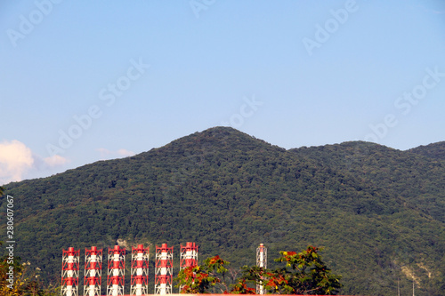 pipe depot in the city of Tuapse photo