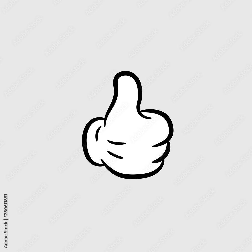 Thumbs Up Cartoon Hand symbol Thumbs Up Cartoon Hand symbol