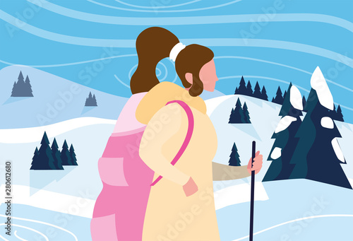 woman with backpack hiking wanderlust