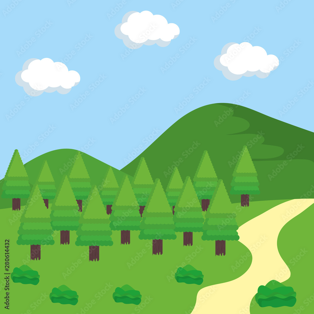 Fototapeta premium outdoor people activity flat design