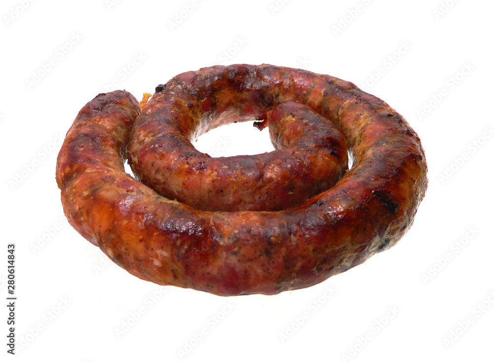 sausage isolated on white background sausage isolated on white background