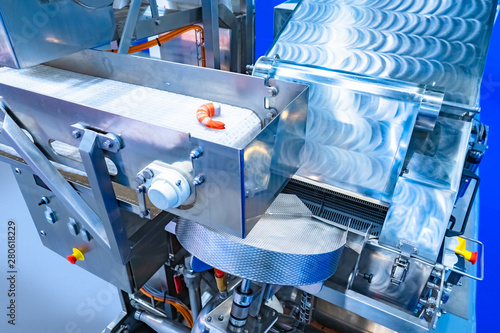 Shrimp processing conveyor....
