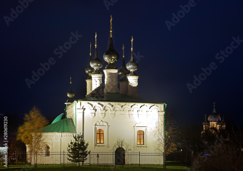 Palm Sunday (Entry-Jerusalem) church in Suzdal. Vladimir oblast. Russia