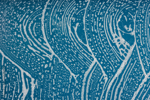 Soap bubbles background- texture liquid