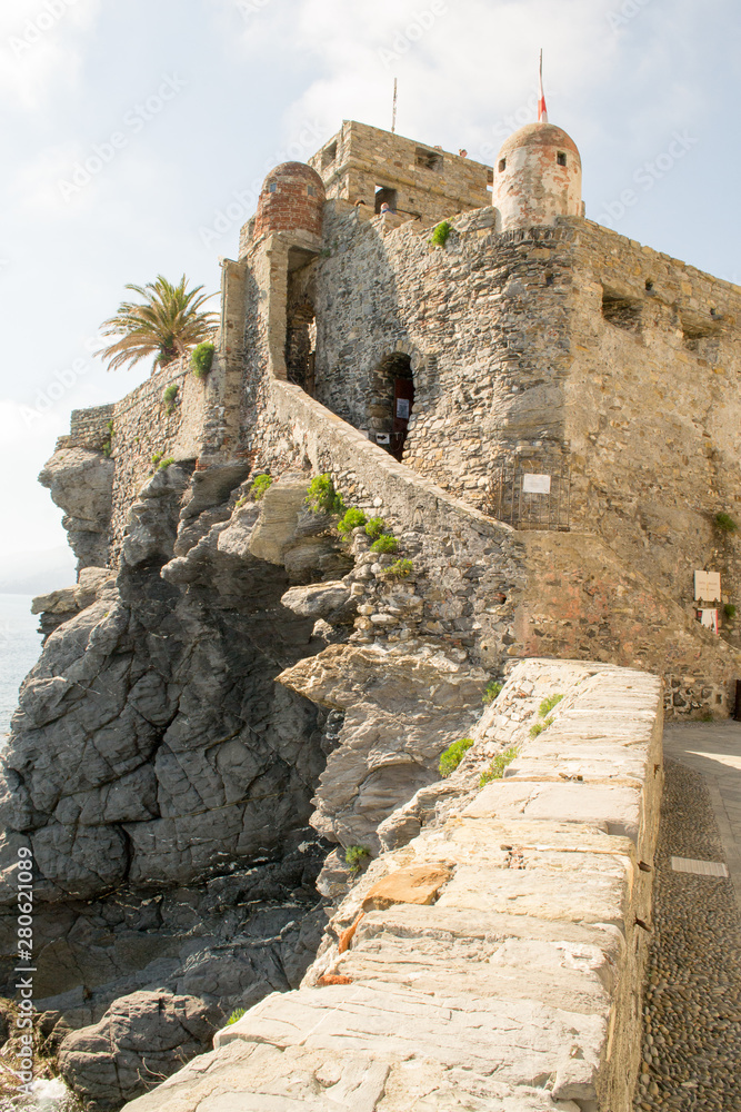 Dragonara castle in Camogli facing the Dragonara castle in Camogli facing the