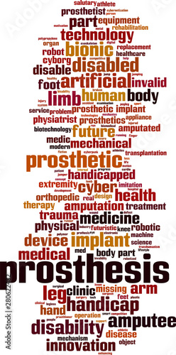 Prosthesis word cloud