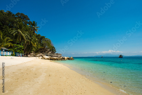 Beach in the Pulau Perhentian Besar, Malaysia