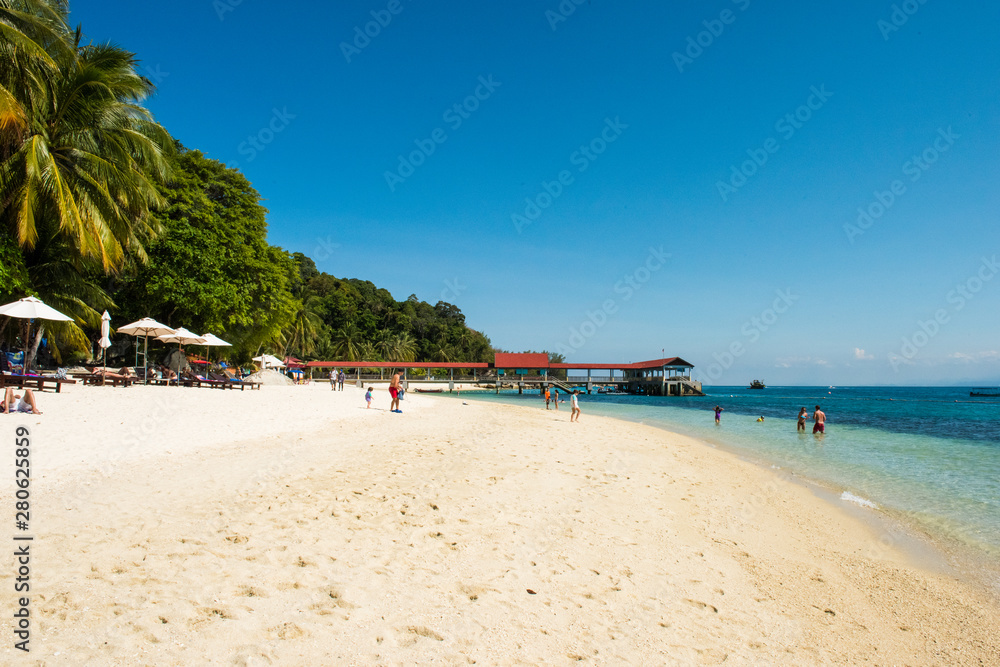 Obraz premium Pulau Perhentian Besar beach
