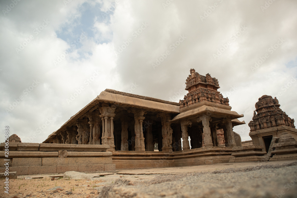 Ruined Sri Krishna temple in Hampi, India.