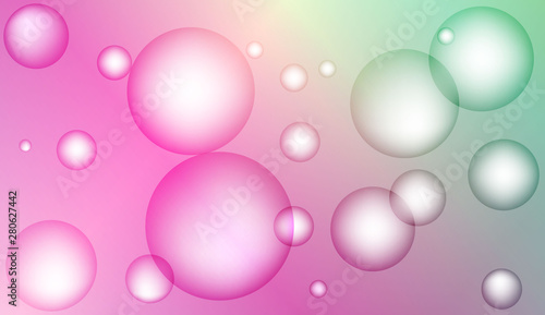 Abstract illustration with blurred drops. For flyer, brochure, booklet and websites design Bright Gradient Color Vector illustration.