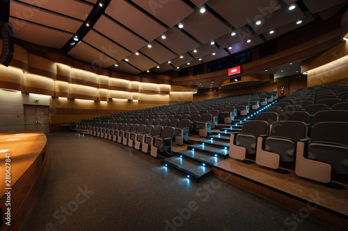 Interior view of a modern auditorium