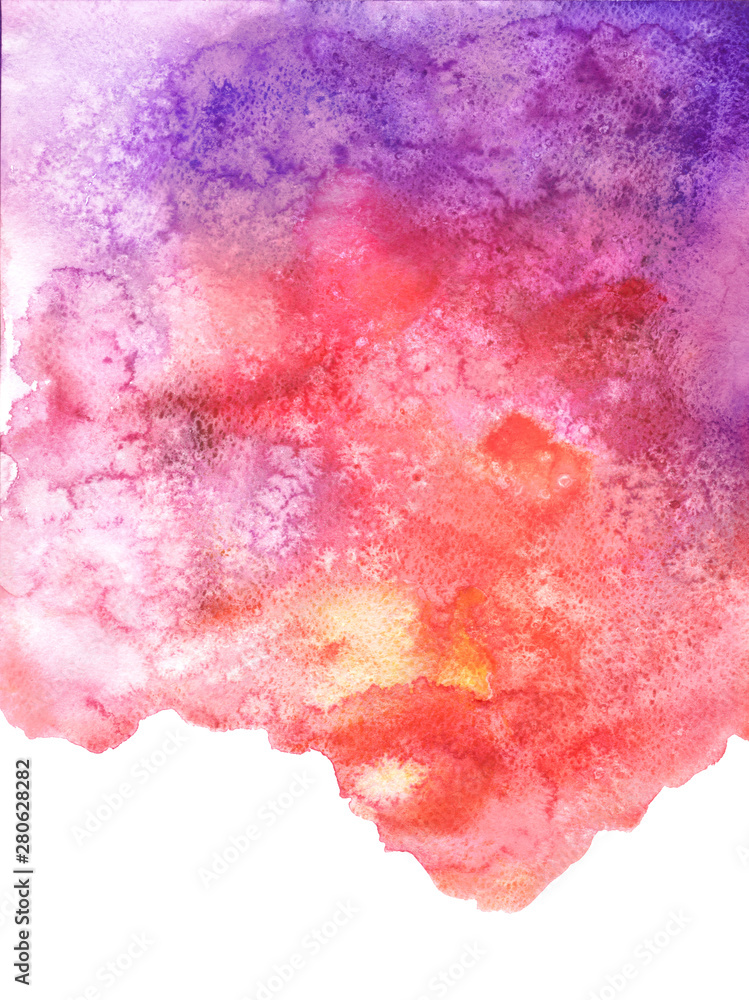 Colorful watercolor texture. Trendy abstract background for your unique design.