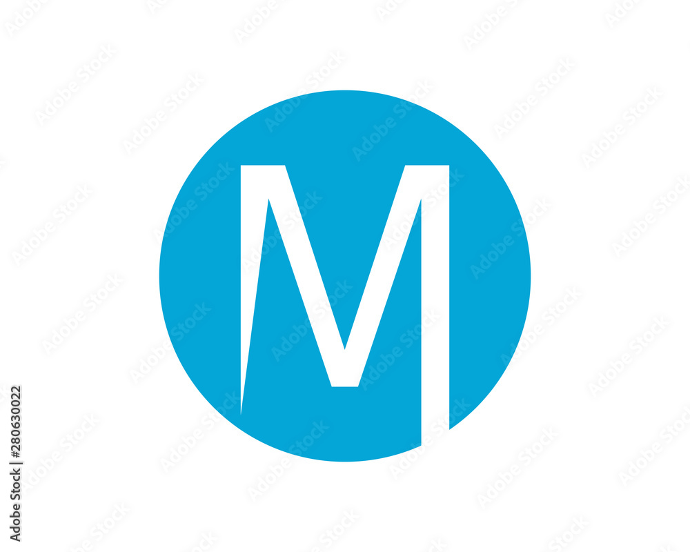 m circle logo icon template 2 m circle logo icon template 2
