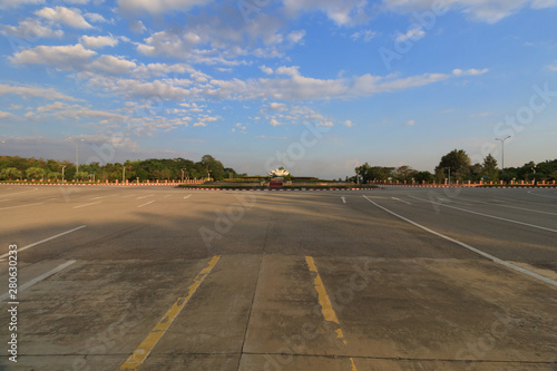 Naypyidaw, the empty official capital of Myanmar.