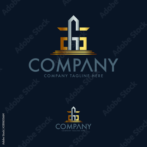 Creative Letter E G S, Construction and Architecture Logo Design