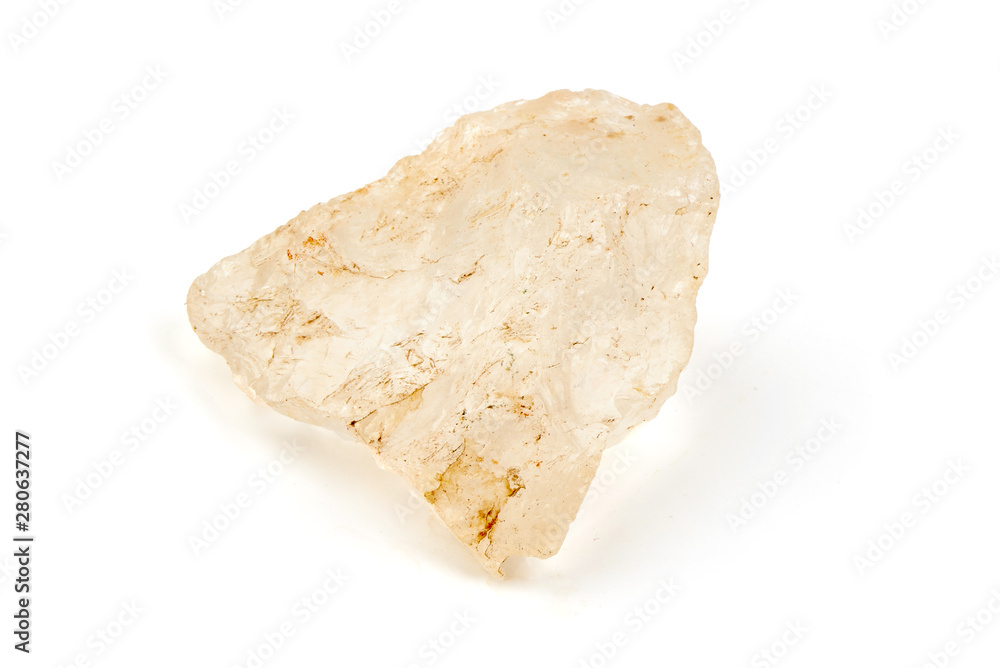 Crystal stone salt, isolated on white background Crystal stone salt, isolated on white background
