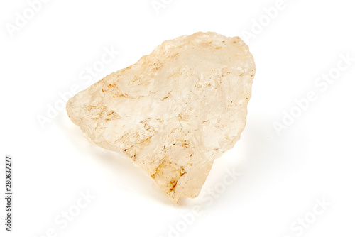 Crystal stone salt, isolated on white background