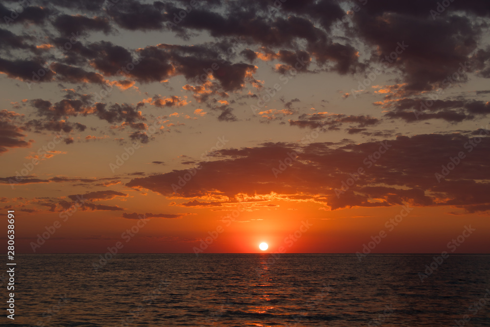 Obraz premium Orange sunset