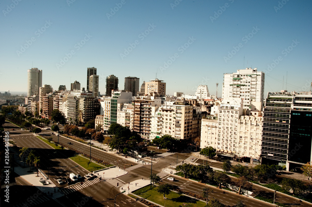 9 de Julio Avenue, Buenos Aires, Argentina.