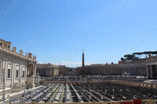 Chairs at the St. Peter's Square, Vatican City