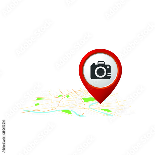 Sightseeing hotspot icon