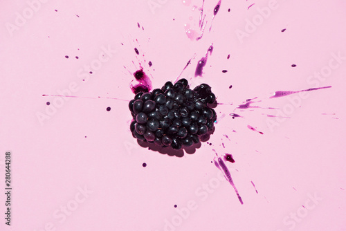 smashed blackberry photo