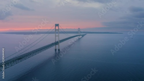 Mackinac Bridge Michigan Drone Aerial Number 3